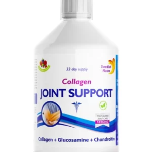 Colagen Lichid Hidrolizat Tip 2 cu 5000mg + Glucozamina + Condroitina + MSM + Turmeric + Vitamina C, B12, D3 – sticlă cu 500 ml