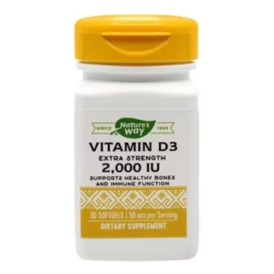 Vitamina D3 2000 UI Nature's Way, 30 capsule SECOM