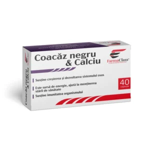 Coacaz negru si calciu, 40 capsule, FarmaClass
