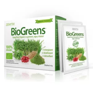 BioGreens SuperFood Organic cu germeni, alge si lastari, 28 plicuri ZENYTH