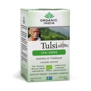 Tulsi Ceai Verde Bio, 18 plicuri