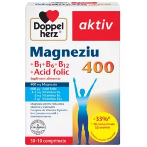 Magneziu 400, 30 + 10 comprimate, Doppelherz