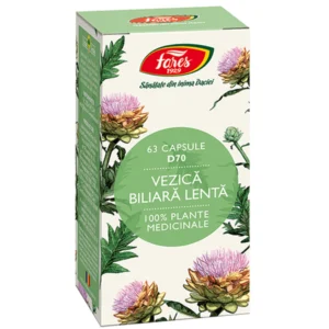 Vezica Biliara Lenta, D70, 63 capsule, Fares